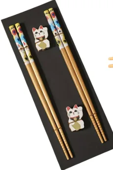 Palillos diseño de gatitos (par)